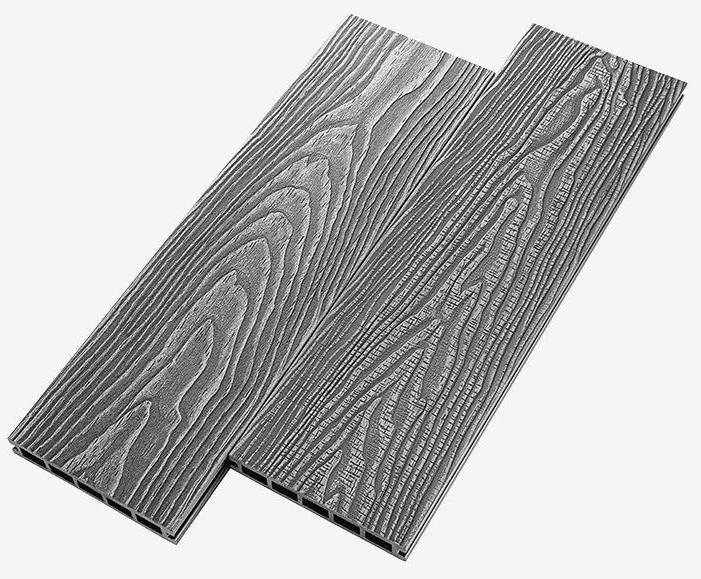 Террасная доска из ДПК RusDecking Unodeck Vintage - Серый купить в Тест
