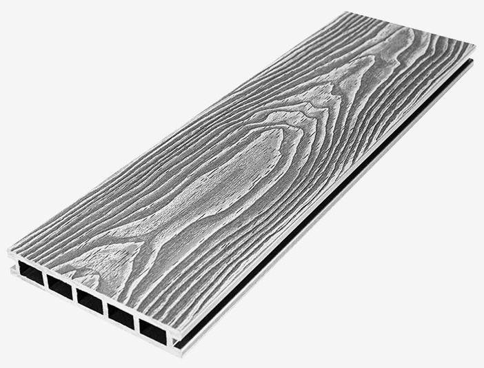 Террасная доска из ДПК RusDecking Unodeck Vintage - Серый купить в Тест