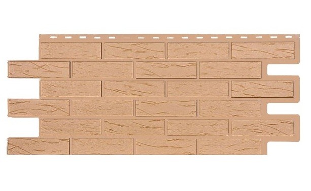 Фасадная панель T-Siding Кирпич Саман Эко Крем купить в Тест
